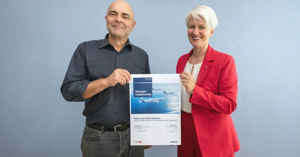 Critical Software and Airbus Launch Critical FlyTech