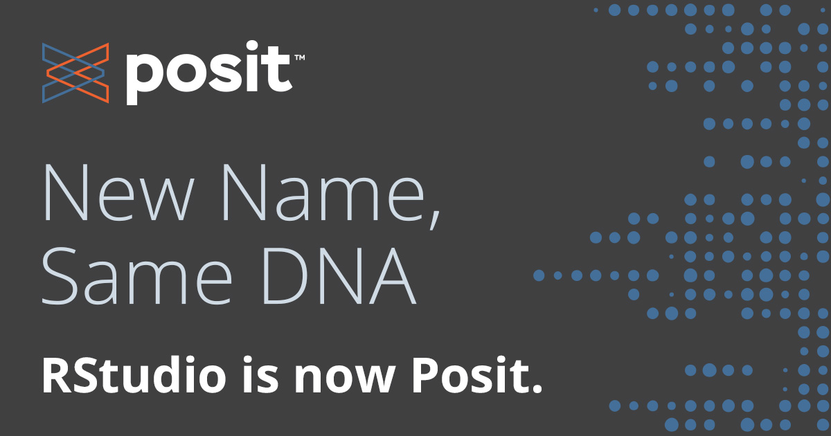 RStudio is now Posit