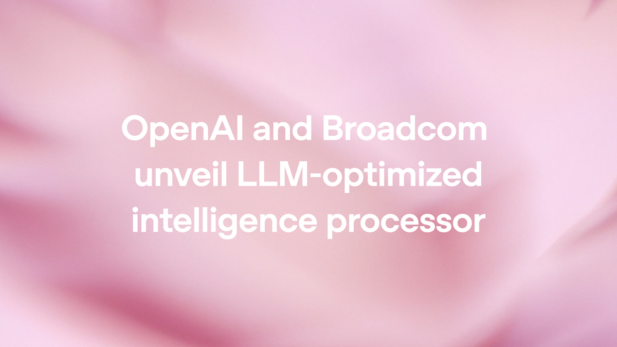 OpenAI and Broadcom unveil Jalapeño, a custom LLM-optimized inference chip