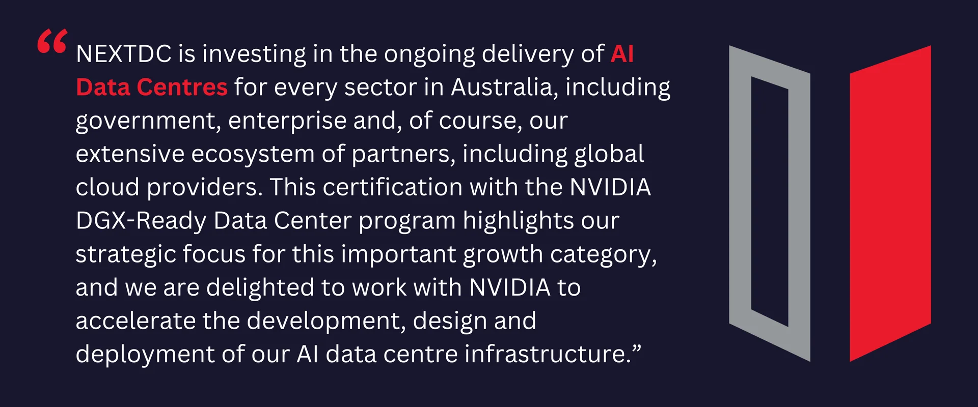 NEXTDC Earns NVIDIA DGX-Ready AI Certification | NEXTDC