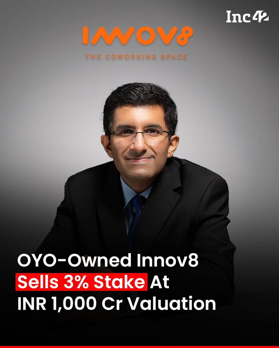 Innov8 Workspaces sells 3% stake to Raymond family office