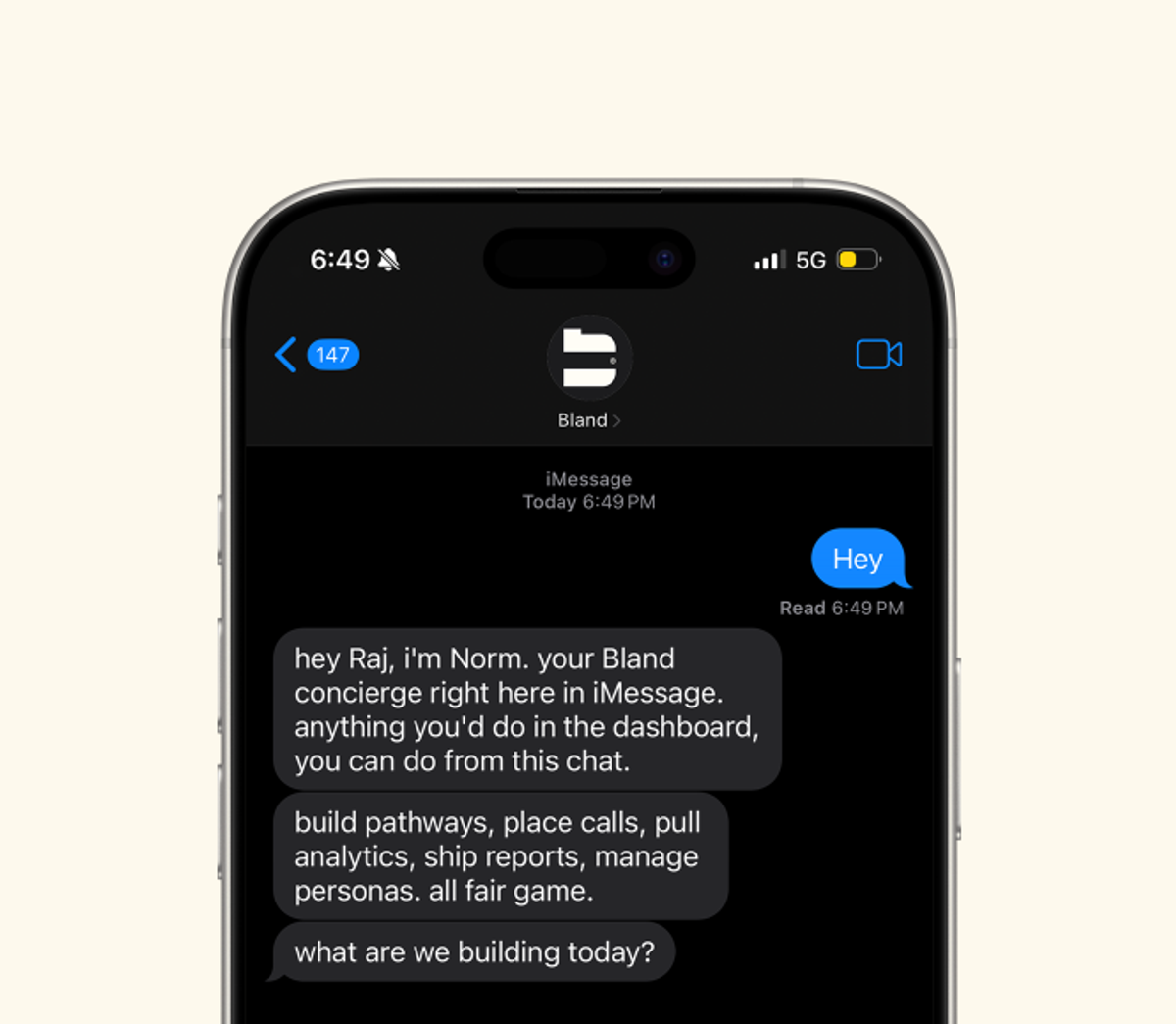 Bland iMessage: A Branded Contact in Every Customer’s Phone