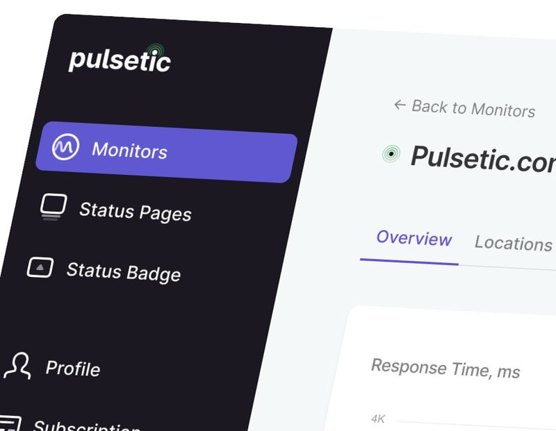 Website Monitoring Tools: Pulsetic Tracks Uptime And Shares Real-Time Status With Your Customers