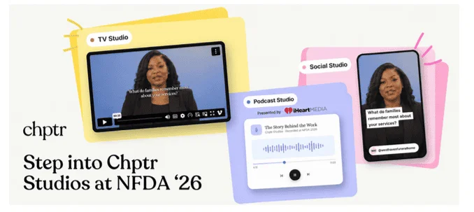 Chptr Launches Chptr Studios at NFDA 2026 for Funeral Home Marketing