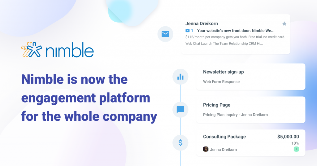 Nimble is now the engagement platform for the whole company