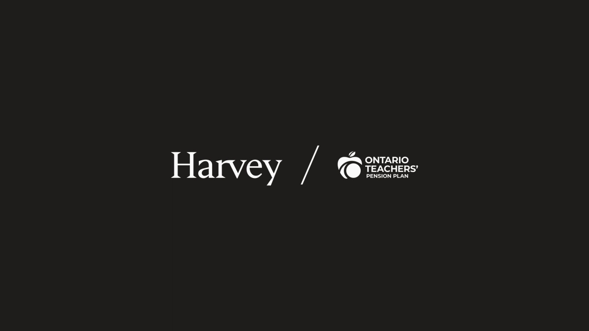 Harvey Announces Investment from Ontario Teachers’ Pension Plan and Deepens its Commitment to Canada