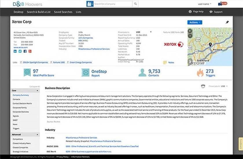 Avention Rebranded D&B Hoovers