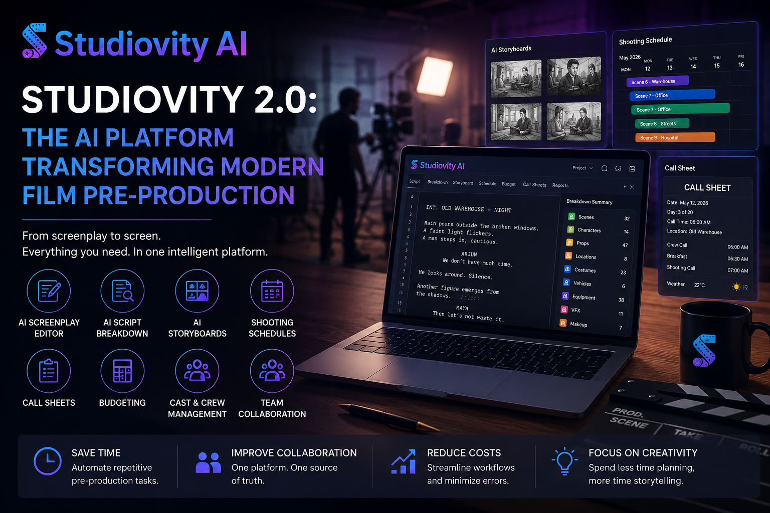 How Studiovity 2.0 Is Transforming Film Pre-Production and Movie Scheduling