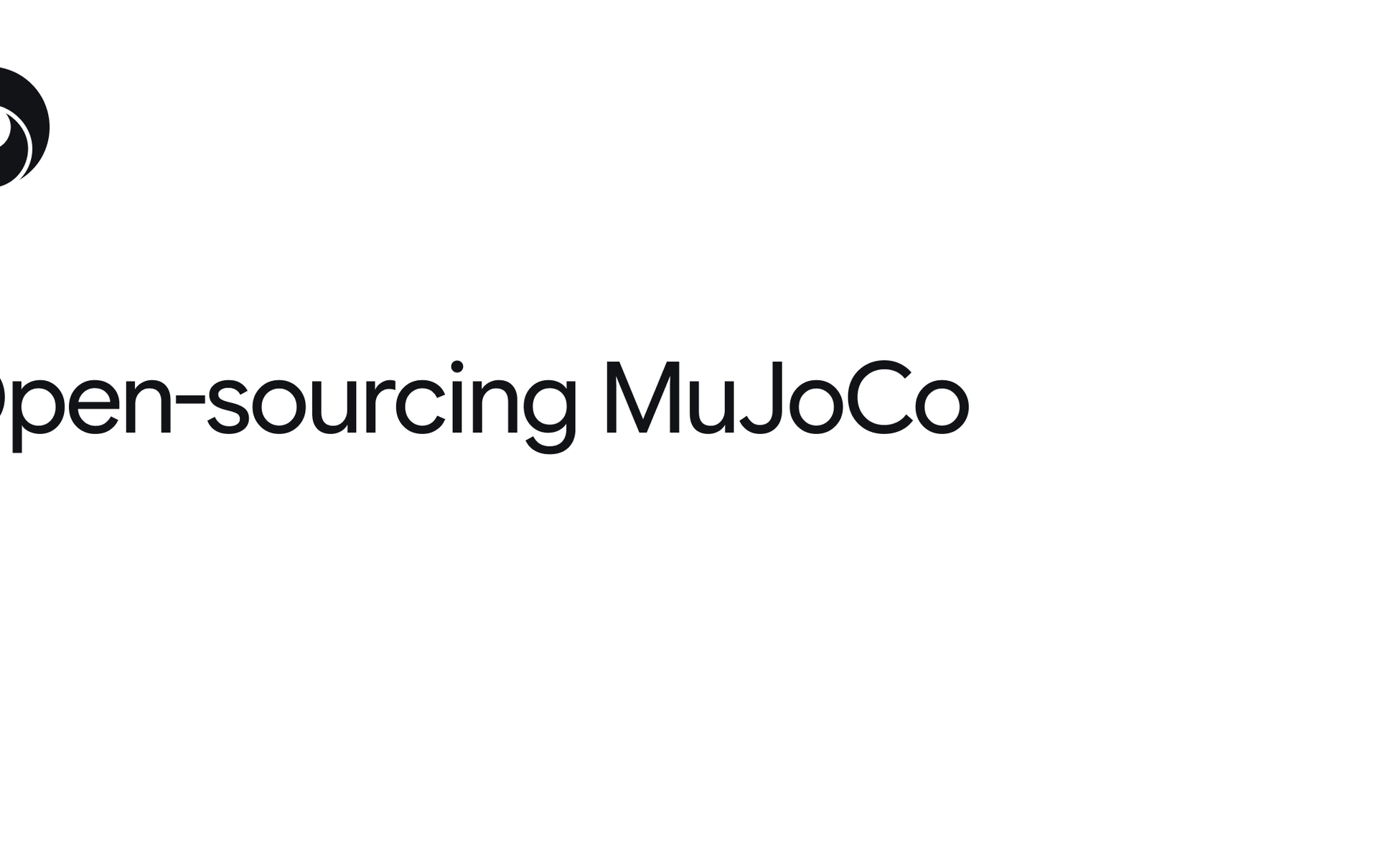 Open-sourcing MuJoCo