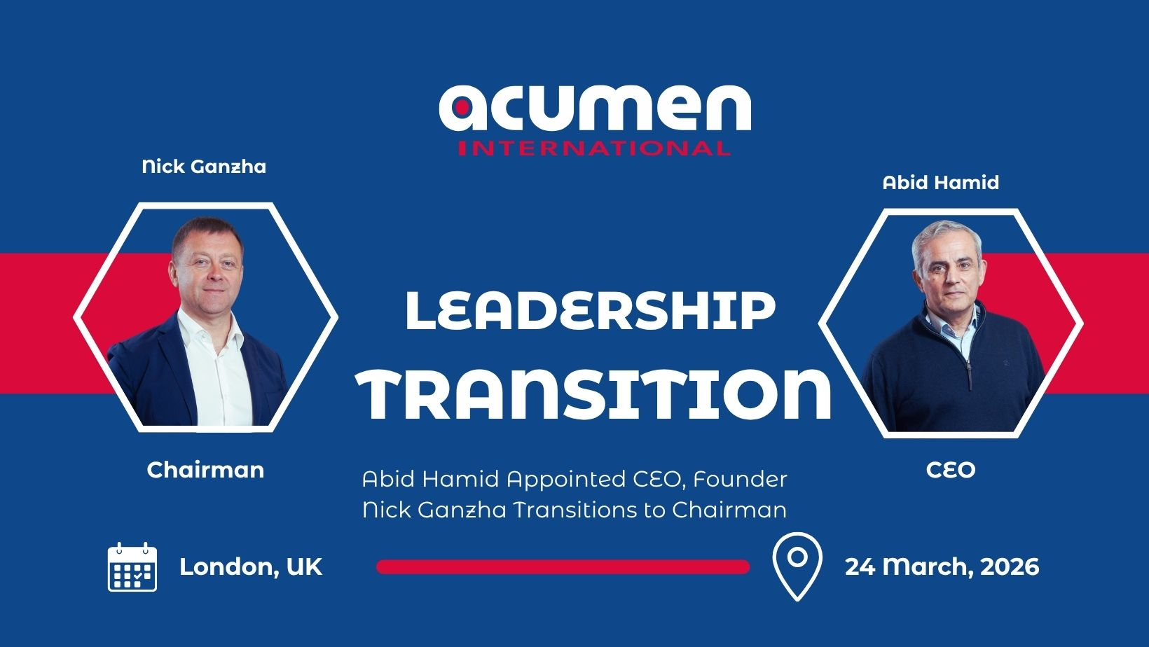 Acumen International Announces Leadership Transition