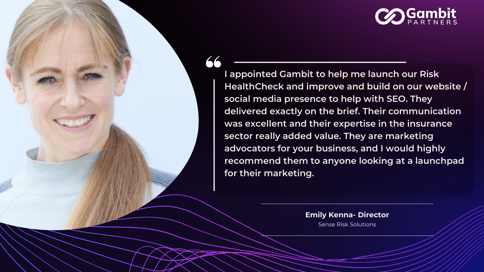TESTIMONIAL: How Gambit Partners Supported Sense Risk to Deliver Their New Insurance “HealthCheck” Platform and Social Media Strategy
