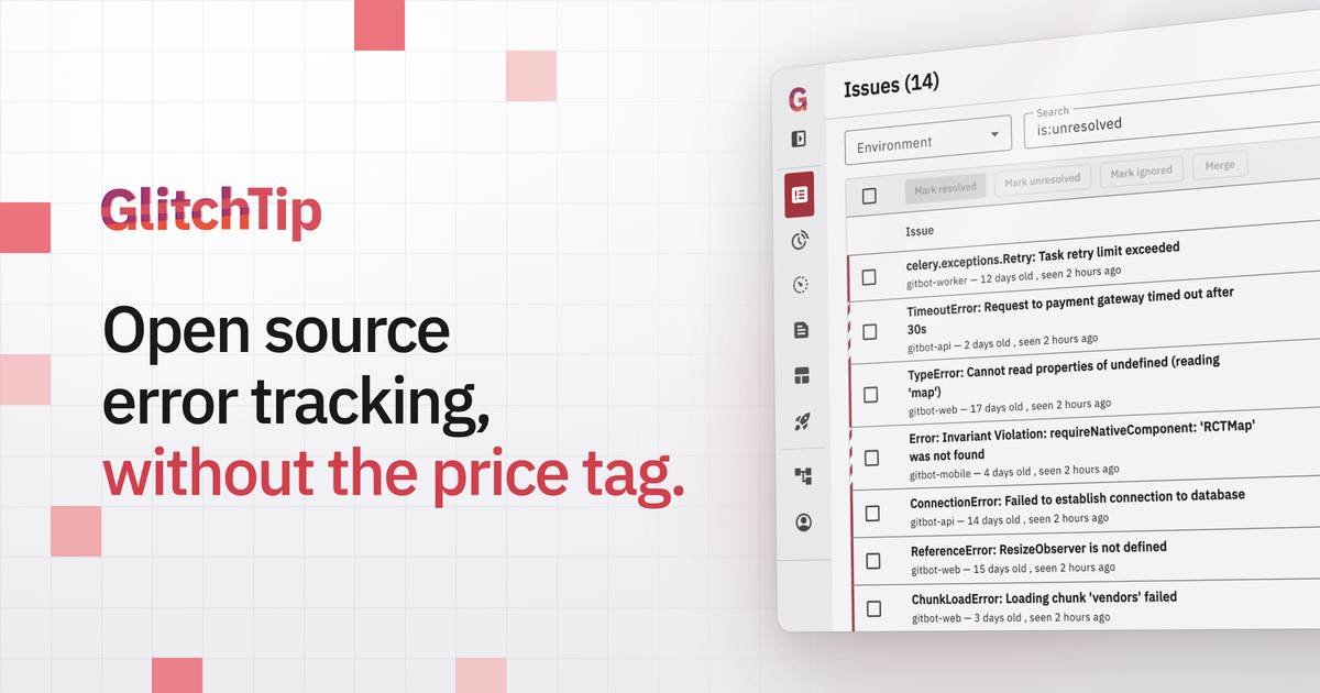 GlitchTip 6.2 released