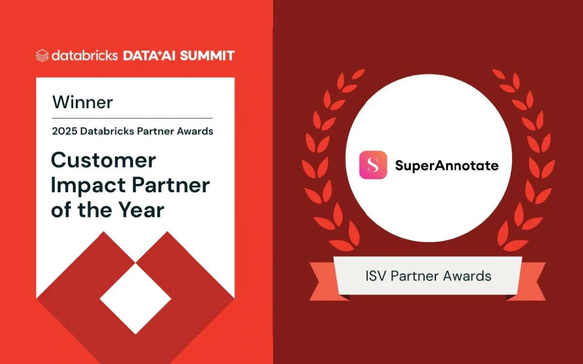 SuperAnnotate Awarded 2025 Databricks ISV Customer Impact Partner of the Year