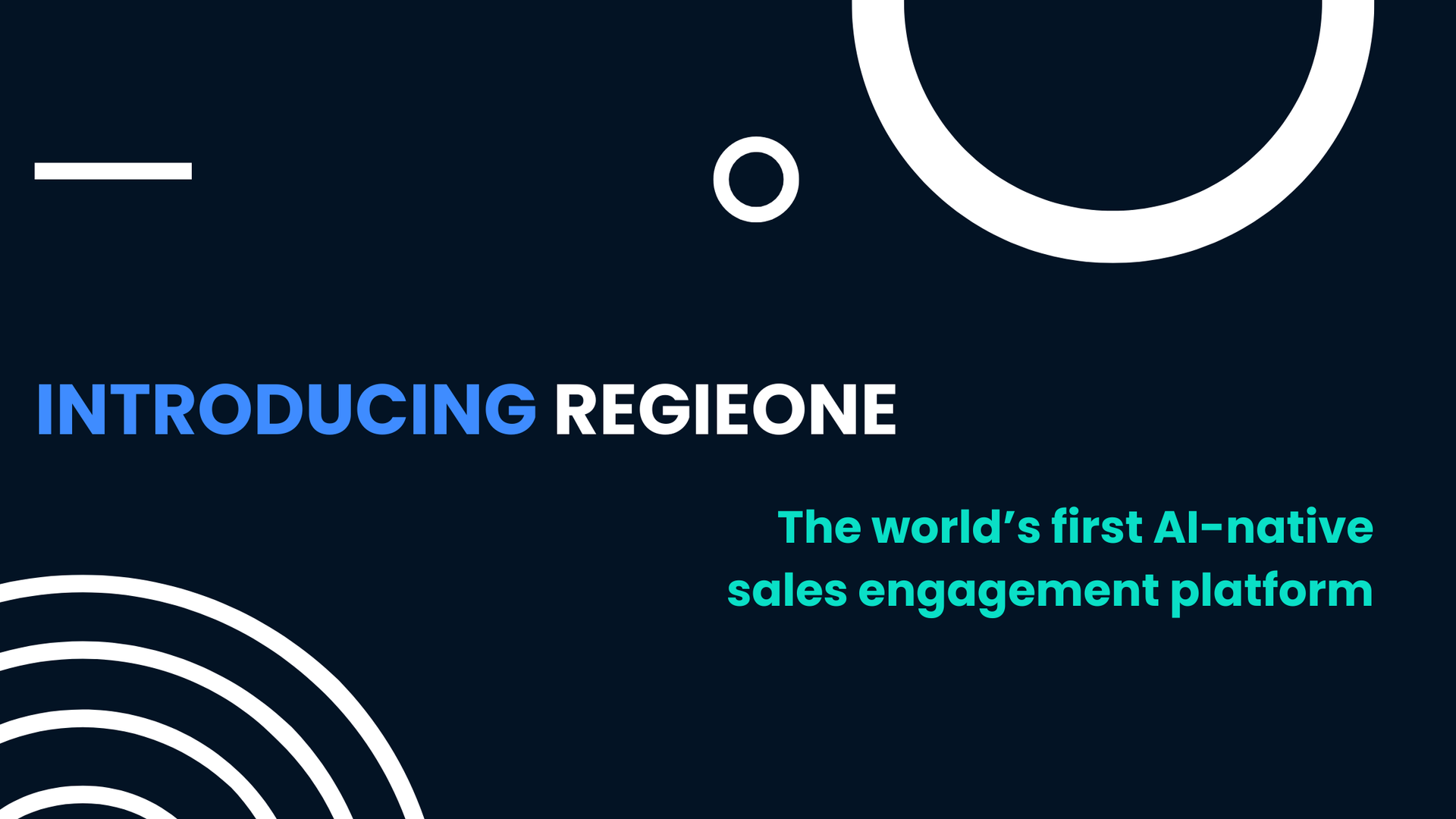 Introducing RegieOne: The AI Sales Tech Revolution