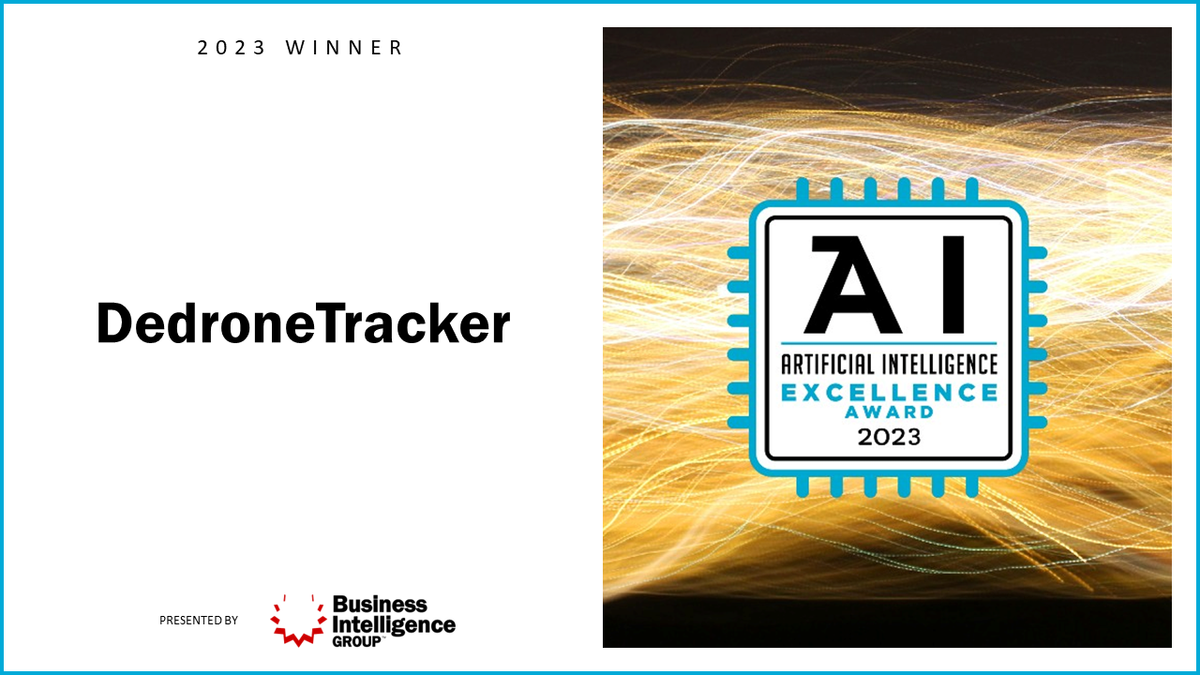 Dedrone Wins 2023 Artificial Intelligence Excellence Award