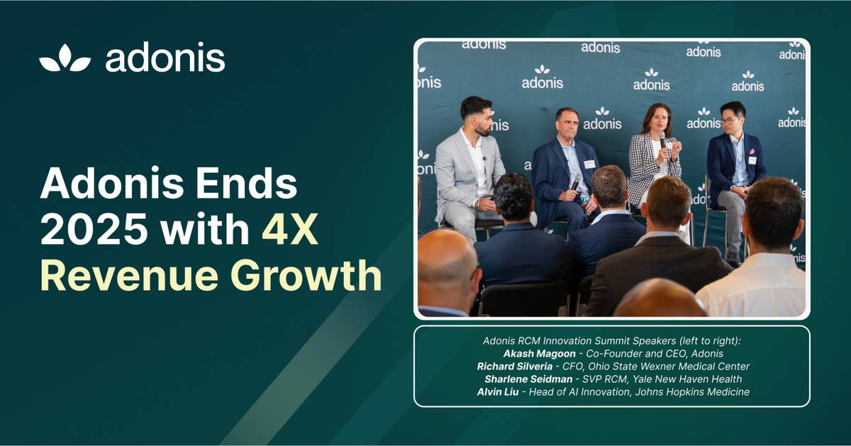 Adonis Achieves Over 4x Revenue Growth, Marking a Milestone Year in the Shift to Agentic AI for Healthcare RCM