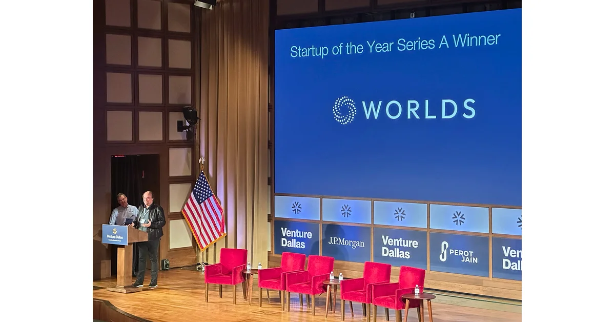 Worlds Named "Startup of the Year" By Venture Dallas for Accelerating Enterprise Adoption of Physical AI