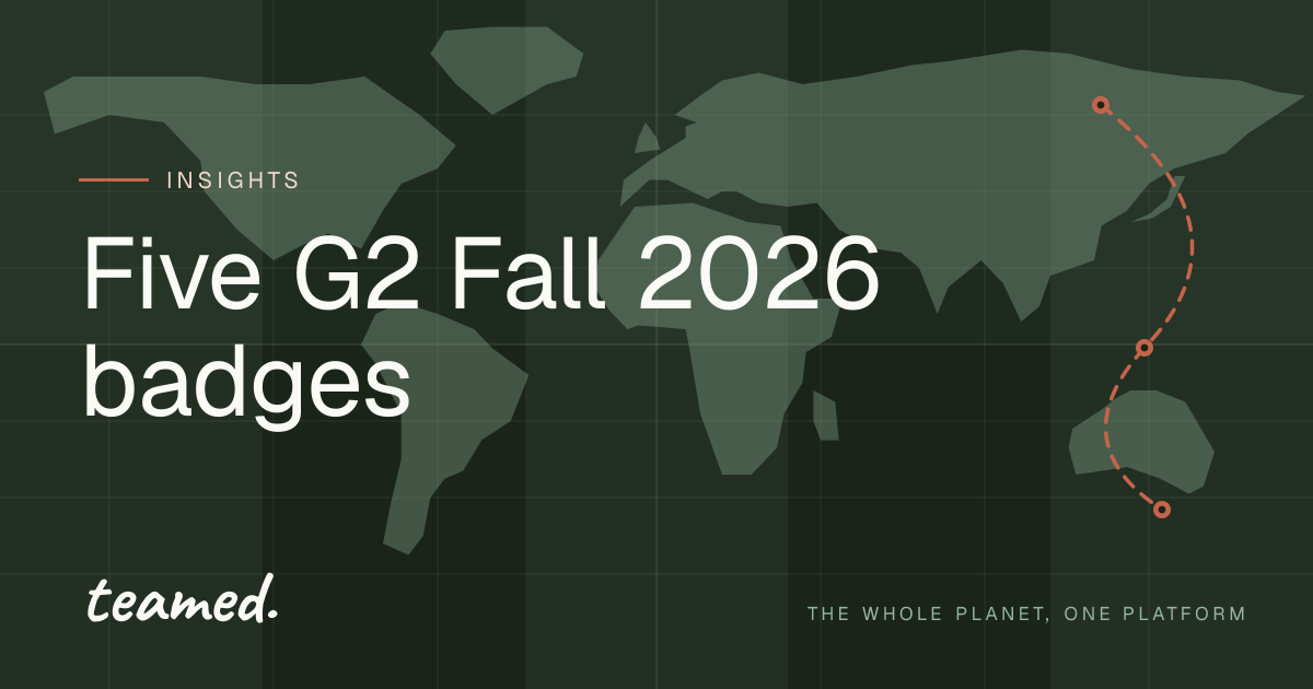 Teamed earns five G2 Fall 2026 badges