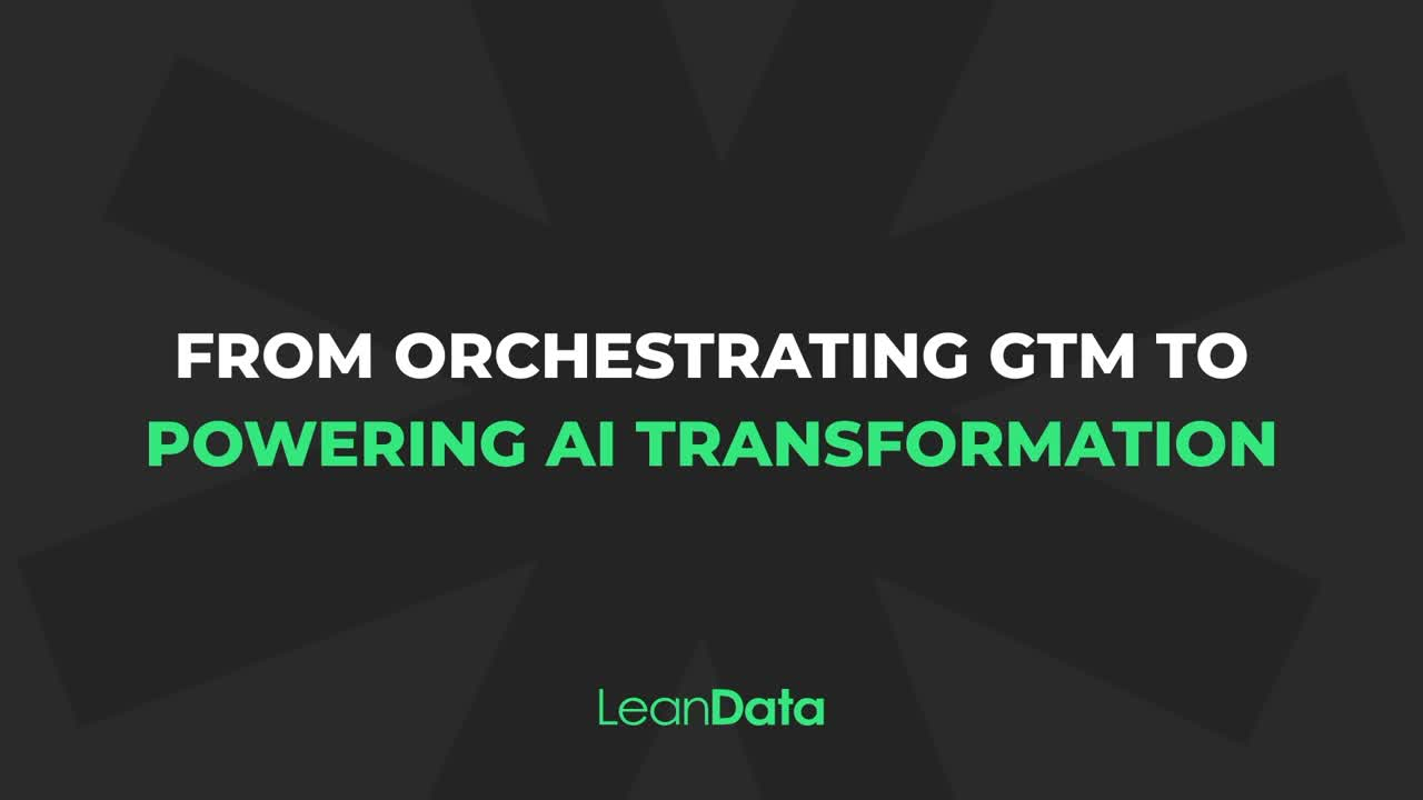 LeanData Speeds AI Transformation With Major Product Release for its GTM Platform