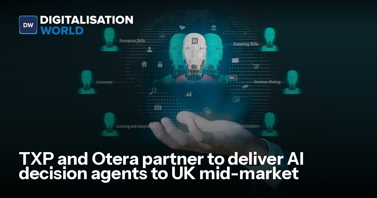 TXP and Otera partner to deliver AI decision agents to UK mid-market