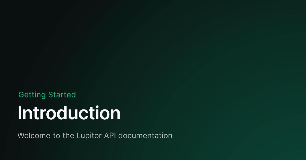 Lupitor API documentation for AI customer service representatives