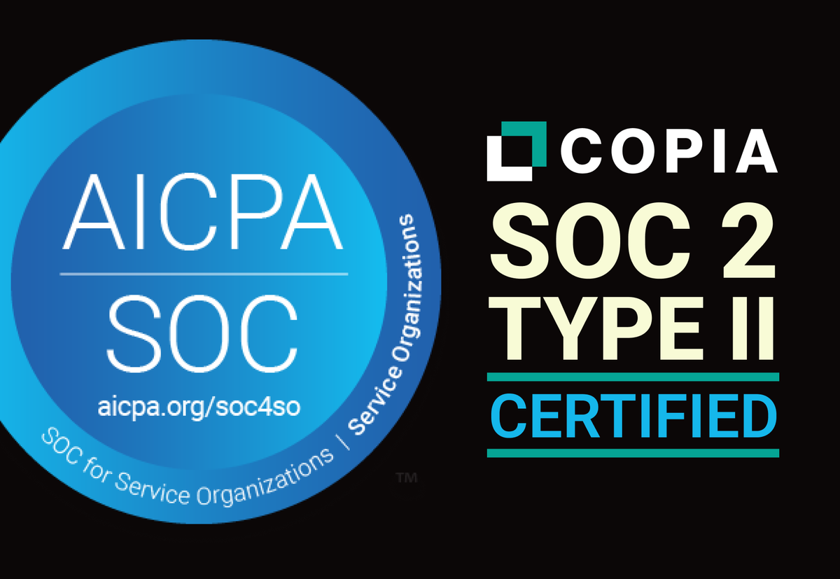 Copia Automation Achieves SOC2 Type 2 Compliance