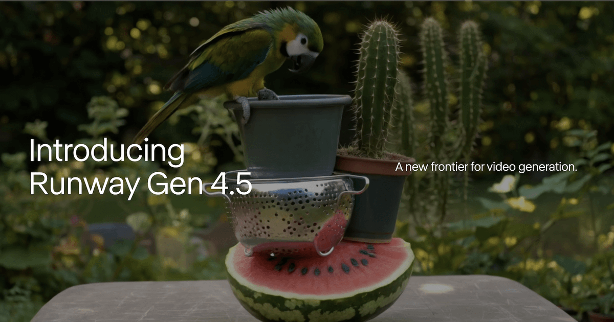 Runway Research | Introducing Runway Gen-4.5
