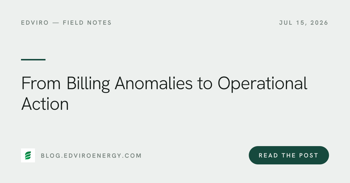 From Billing Anomalies to Operational Action