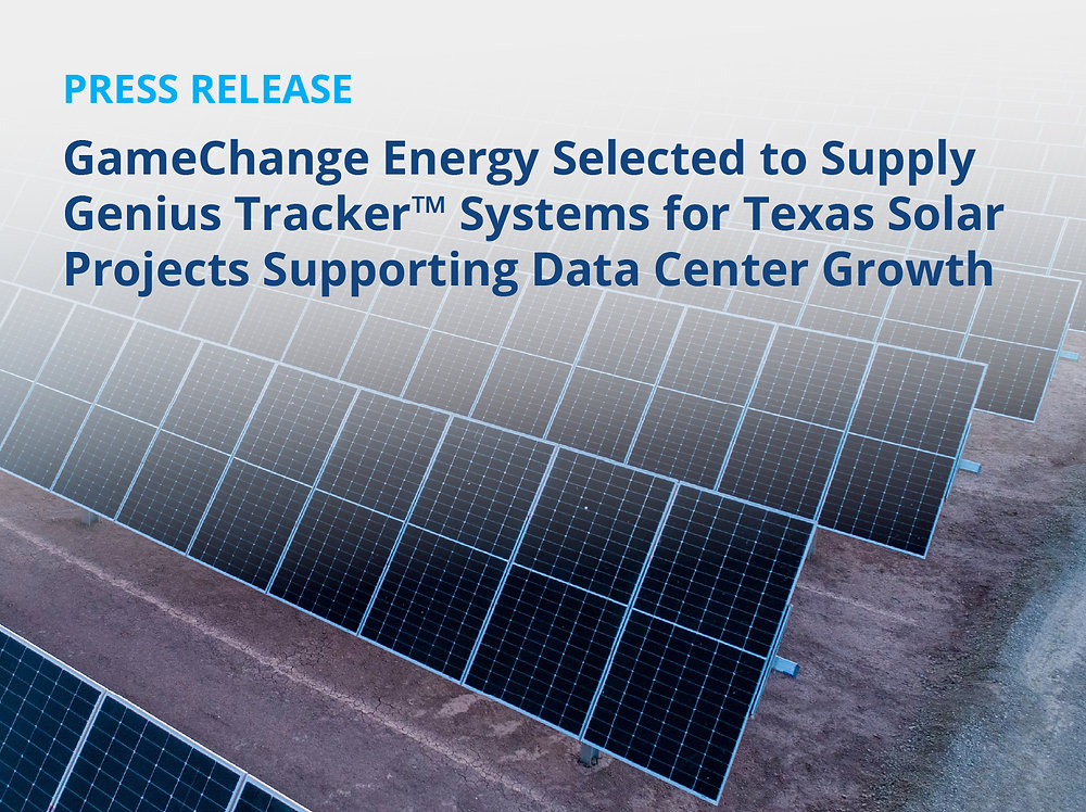 Genius Tracker systems for Texas solar projects