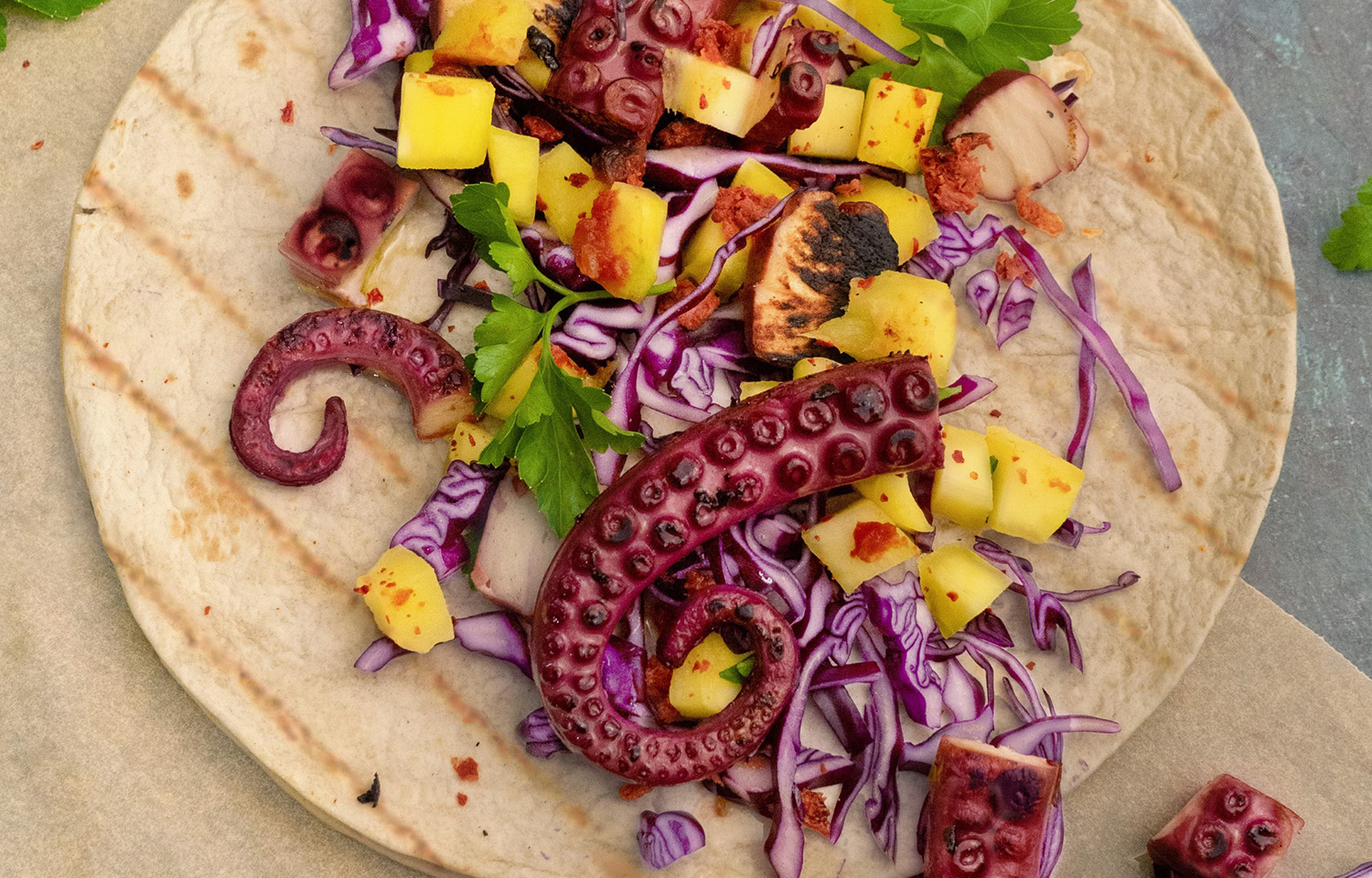 UMAMI Bioworks acquires Shiok Meats; Revo Foods launches octopus analog; Conagra debuts plant-based fish