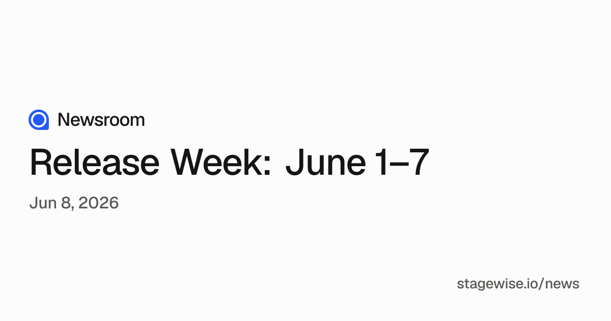 Release Week: June 1–7