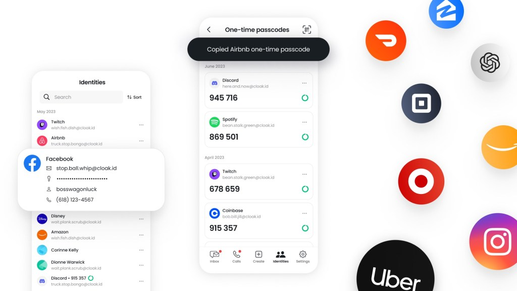 Cloaked manages your logins with proxy emails, phone numbers and a built-in password manager