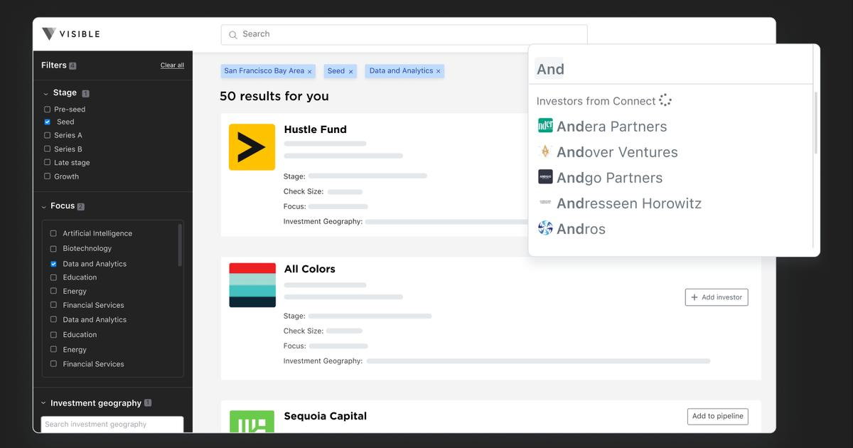 Visible Connect: Introducing Our Investor Database