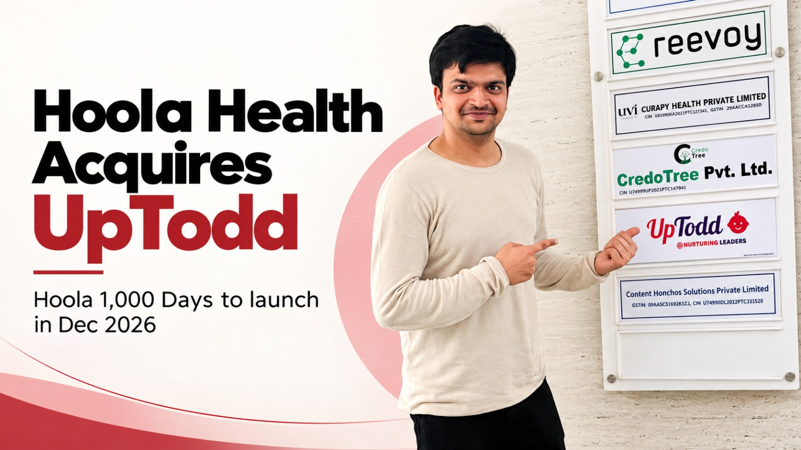 Hoola Health Acquires UpTodd, Plans Hoola 1,000 Days Programme for December 2026