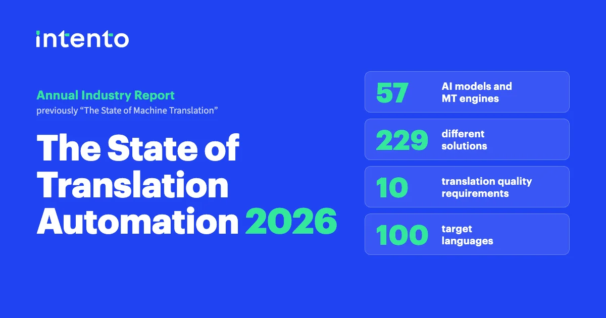 Intento publishes The State of Translation Automation 2026