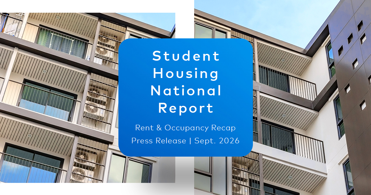Student Housing Preleasing Tops Previous Years in New Yardi Matrix Report