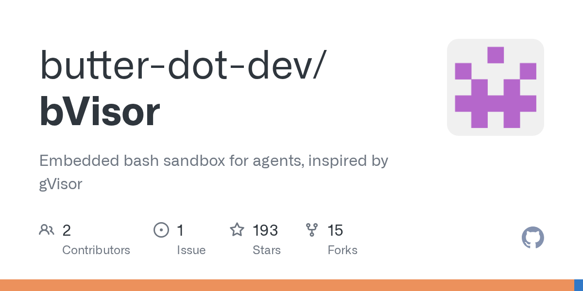 bVisor - Embedded Bash Sandbox for Agents
