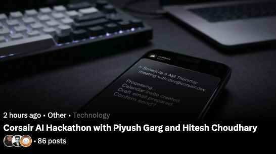 Corsair trending on Twitter