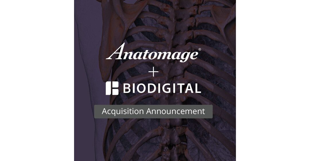 Anatomage Announces Acquisition of Cloud-based Software Company BioDigital