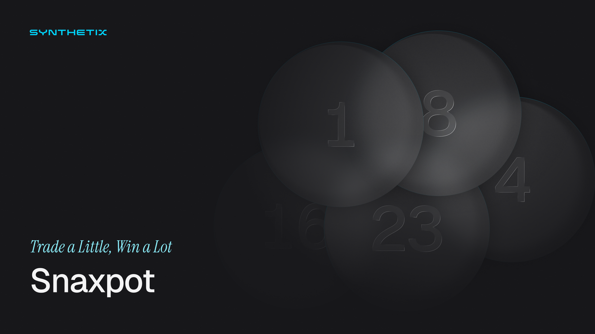 Synthetix Introduces Snaxpot Weekly Rewards for Perps Traders