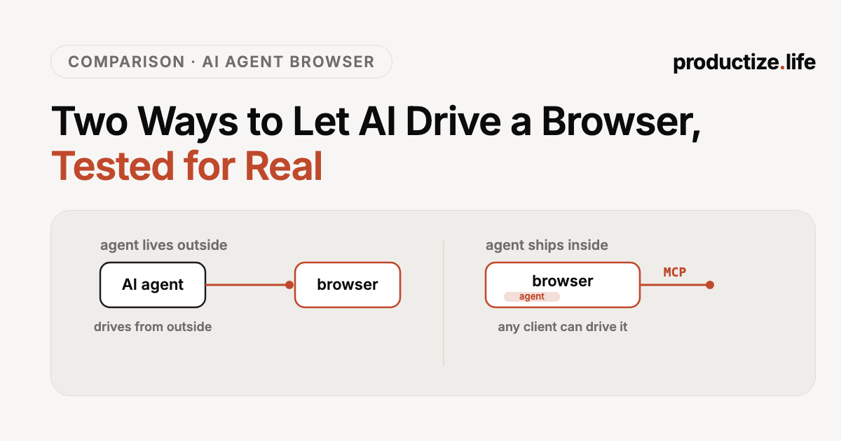 AI Agent Browser: ego-browser vs BrowserClaw, Tested on the Same Task