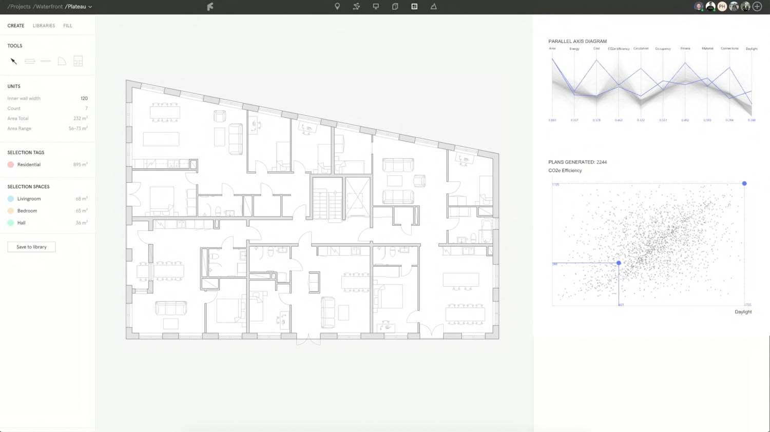 Finch3D: automates the generation of floor plans