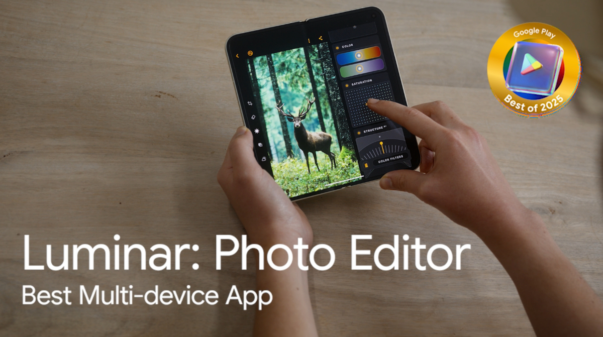 Ukrainian Photo Editor Luminar Mobile Received Google Play Best Award 2025