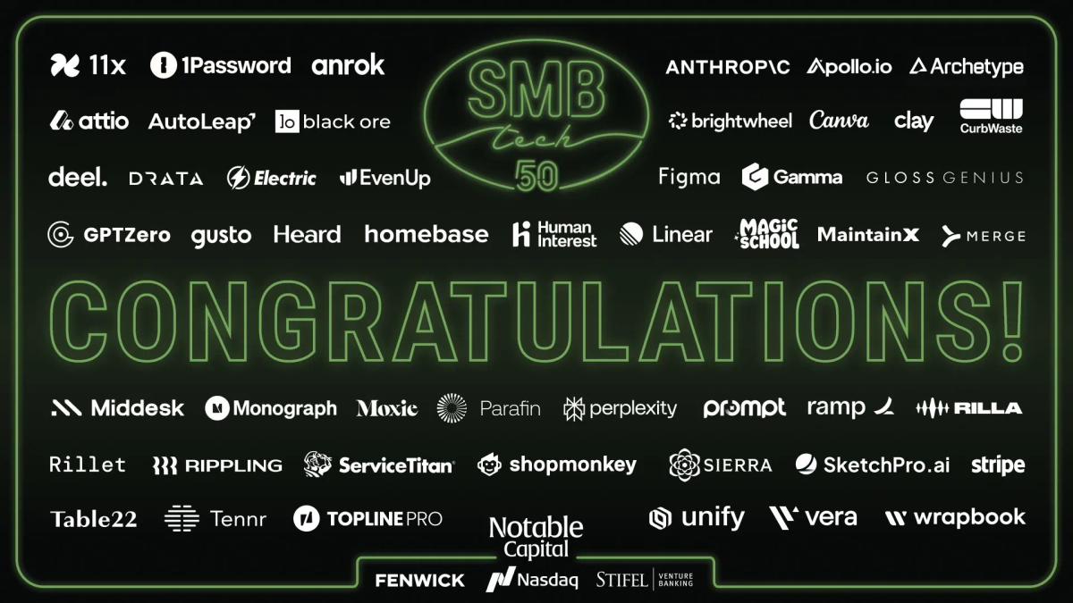 Heard Named to SMBTech 50 for Second Consecutive Year