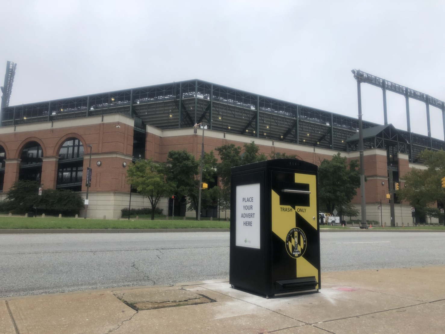 First CleanCUBE smart trash cans installed in Baltimore