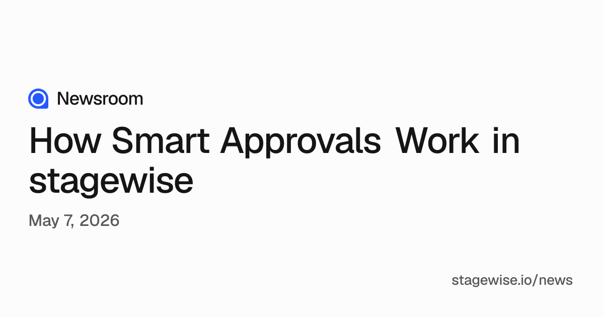 How Smart Approvals Work in stagewise