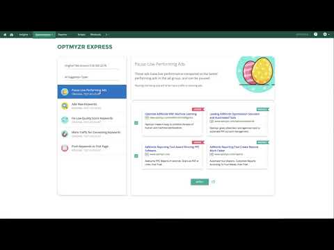 Optmyzr Introduces Optmyzr Express - Pay-Per-Click Optimizations Designed for Quick and Easy Campaign Boost