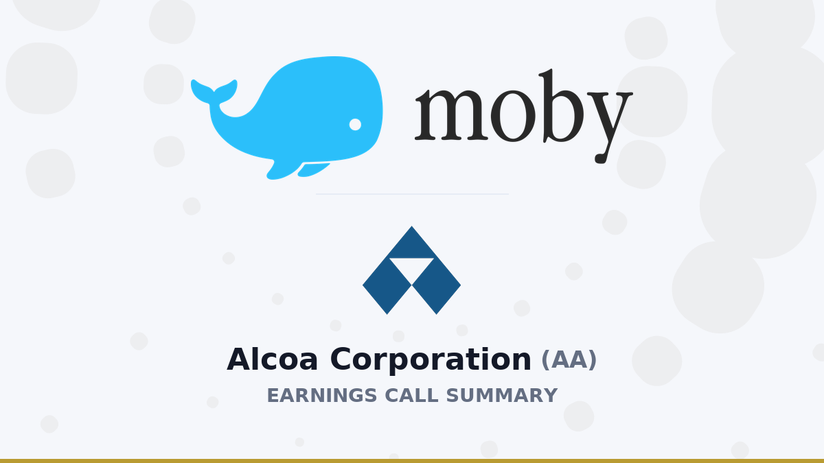 Alcoa Corporation Q3 2026 Earnings Call Summary
