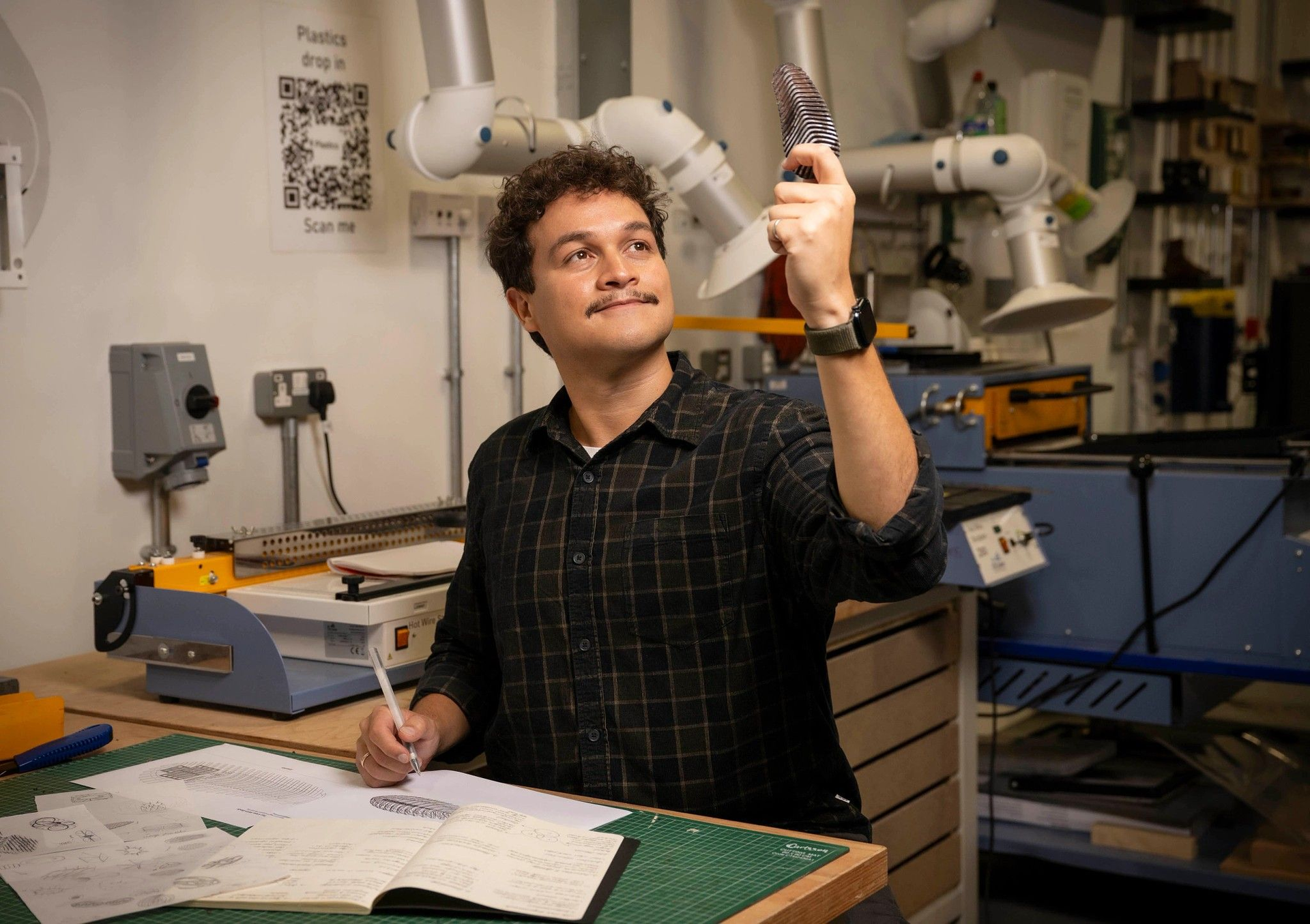 UK students' pinecone-inspired wildfire detection device wins James Dyson Award