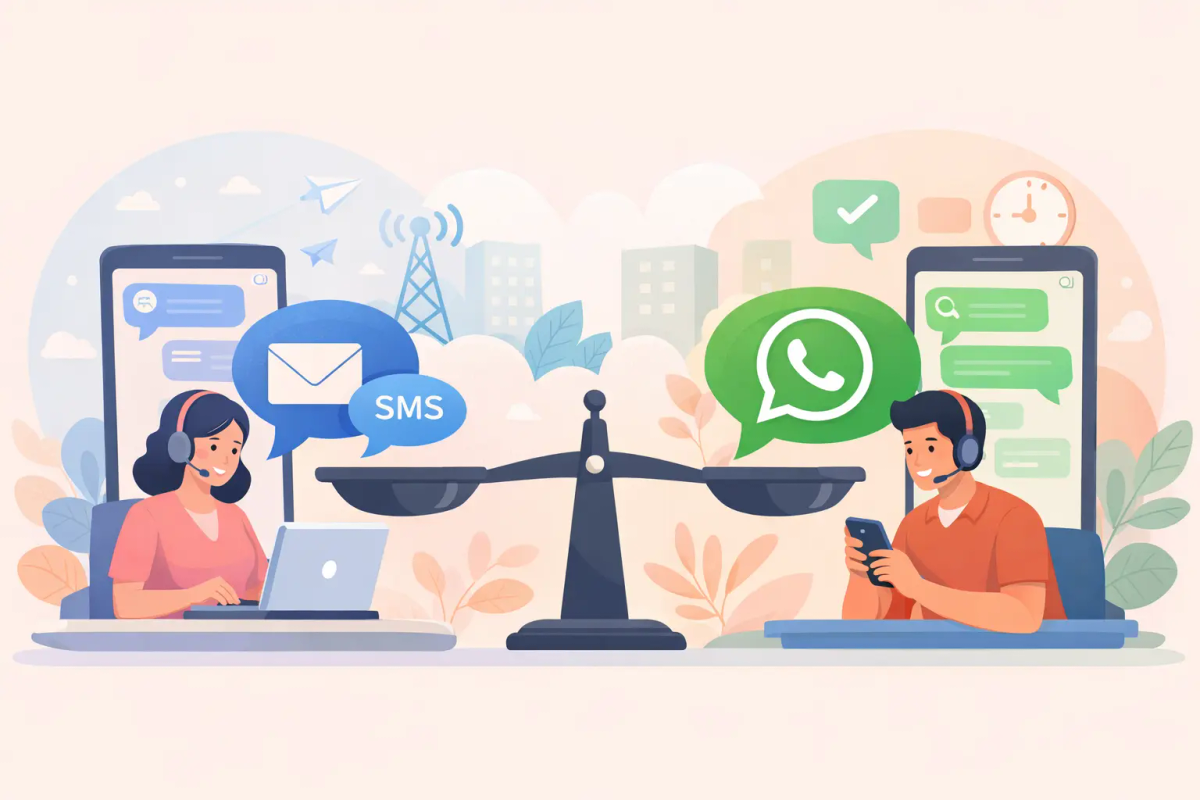 Bulk SMS vs. Bulk WhatsApp for Follow-Ups: A Practical Guide for Telecalling Teams